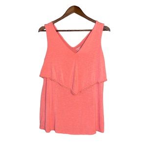 Motherhood Maternity Nursing Top in Coral - size medium